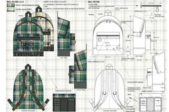 create factory ready bag tech pack for handbag backpack luggage leather specs