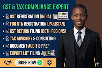 be your gst expert for india and pakistan tax compliance and prep