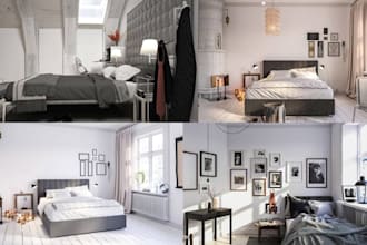 do 3d interior design for 3d bedroom design and 3d living room design