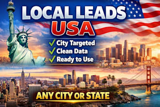 build targeted local business leads in any USA city or state fast
