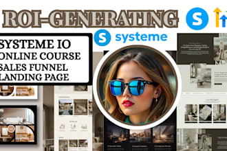 build systeme io online course funnel systeme io landing page website and domain