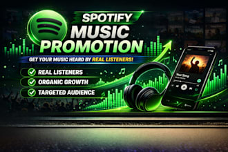 do spotify music promotion to worldwide real active spotify music listeners