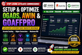 setup ogads, awin and goaffpro affiliate tracking system