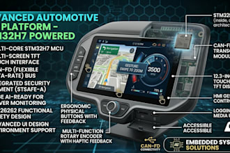do advanced automotive hmi dashboard with stm32 can and touchscreen tft display
