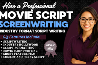 write youtube script kids channel script anime script drama series comedy script