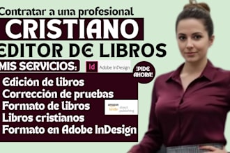 editar, formatear, diseñar libro cristiano, novela devocional en adobe indesign