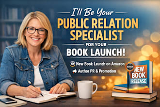 do amazon book launch management, public relation specialist for book launch