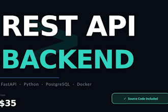 build a rest API backend with fastapi and python