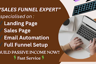 create a clickfunnels or gohighlevel sales funnel that converts