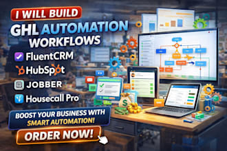 build ghl automation workflow fluentcrm hubspot jobber housecall pro integration