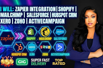 zapier integration shopify mailchimp salesforce hubspot CRM xero activecampaign