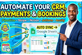 integrate google sheet with pipedrive stripe acuity scheduling notion jotform