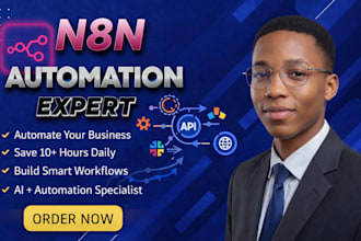 build n8n ai automation, workflow with zapier API integration