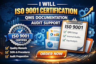 iso 9001 support, qms documentation and compliance services