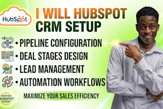 do full hubspot CRM setup integration pipeline list segmentation deal automation