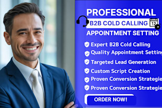 be your professional appointment setter, cold caller