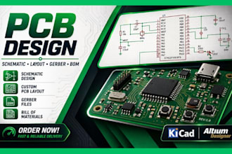 do pcb design, circuit  schematic, pcb layout, fabrication hardware development