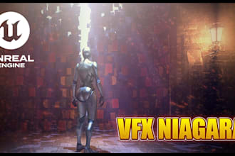 create unreal engine vfx in niagara particle system, unreal engine vfx