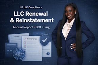 renew, reinstate your llc, file annual report, boi and be13 survey exemption