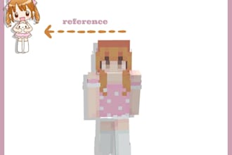 create a custom aesthetic or anime minecraft skin