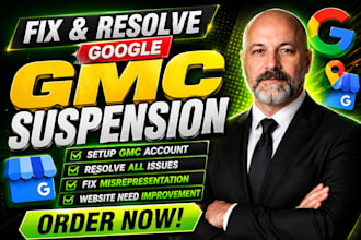 fix suspended google merchant center gmc account misrepresentation reinstatement