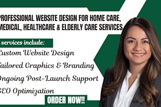design premium home care, medical, healthcare  website, elderly care website