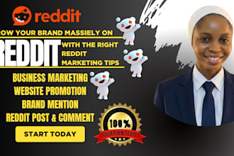 promote business website, chatgpt,brand mention, github via reddit marketing