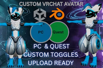 create custom vrchat avatar furry avatar nsfw  avatar furry vrchat vr character