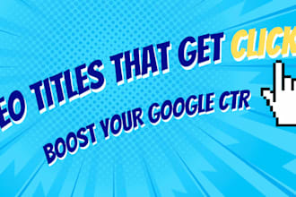 optimize your blog titles and meta description for SEO
