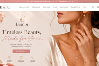 design jewelry shopify store jewelry website fashion store