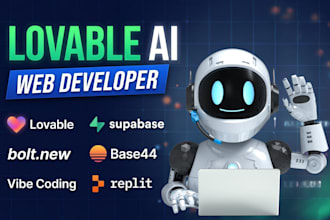 build ai web apps, ai lovable app, supabase, vibe coding, bolt replit ai website