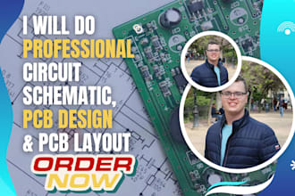 do circuit schematic, pcb design and pcb layout