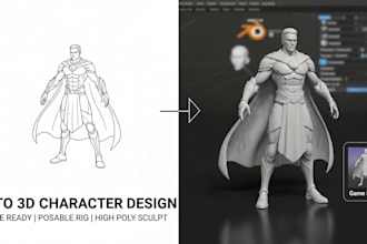 convert 2d to 3d model stl 3mf obj sculpt repair for 3d printing