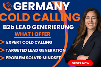 be your native german b2b cold caller to book appointments and kaltakquise