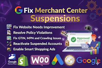 fix google merchant center suspensions gmc misrepresentation