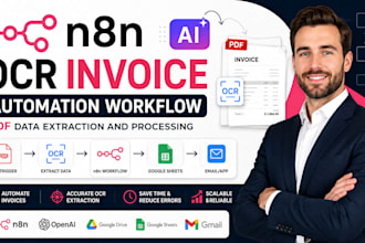 n8n ai ocr invoice automation workflow for PDF data extraction and processing