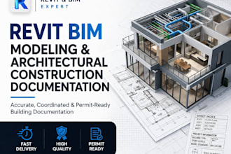do revit bim modeling and architectural construction documentation