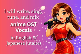 sing japanese anime ost theme, intros, outros utaite soundtrack songwriter