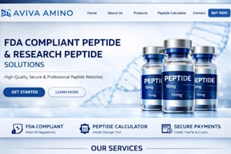fda compliant peptide website peptide website peptide store biotech peptide ads