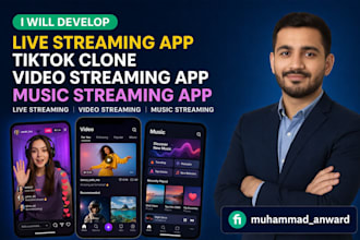 develop live streaming app tiktok migo ott clone app music app social chat app