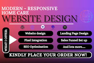 healthcare website home care medical dental landing page website home care