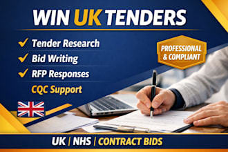 write winning UK and canada tender bids, nhs, and rfp responses