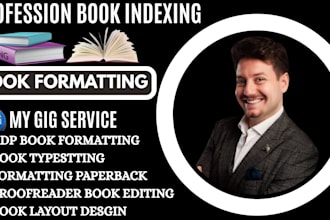 create professional back of book index of your book urgently