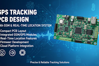 design gps tracking pcb with GSM and real time location system