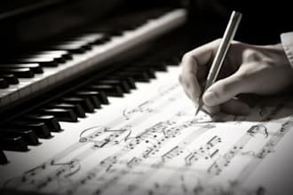 write professional custom sheet music, lead sheet and music score notation