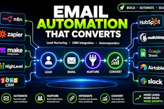 do email automation lead nurturing funnel n8n zapier autoresponder CRM workflow