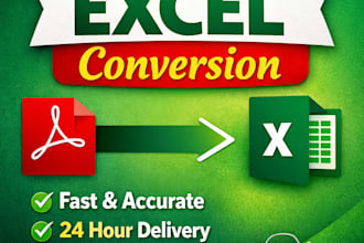 convert PDF to excel