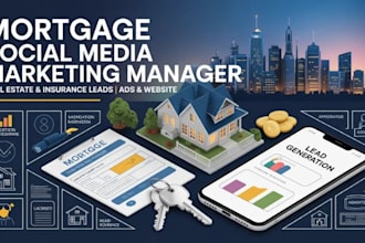 be your mortgage insurance social media marketing manager for mortgage broker