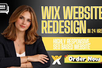 wix website redesign, wix redesign , redesign wix website, wix website