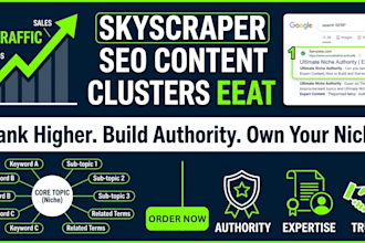 skyscraper technique SEO content clusters eeat authority content for google rank
